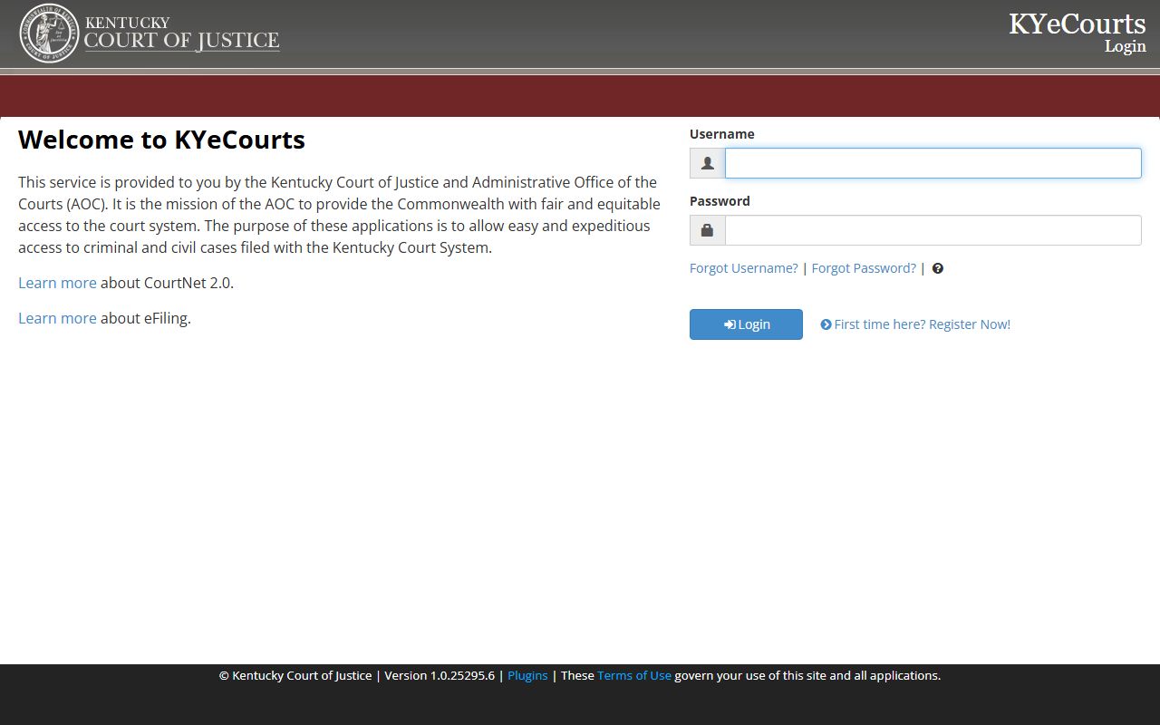 CourtNet 2.0 online search for Fayette County divorce records