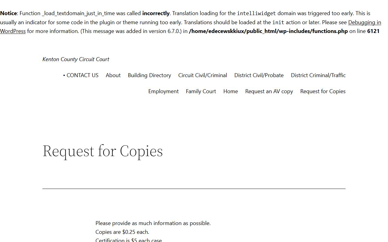 Kenton County Family Court interior courtroom facilities